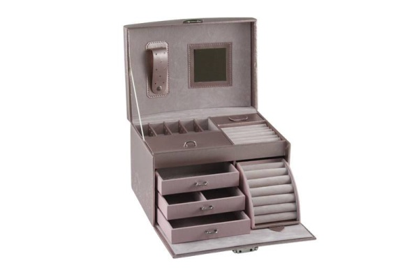 Шкатулка для украшений Jardin D'Ete JB-00406P* (24 х 17,5 х 17,5 см) розовая