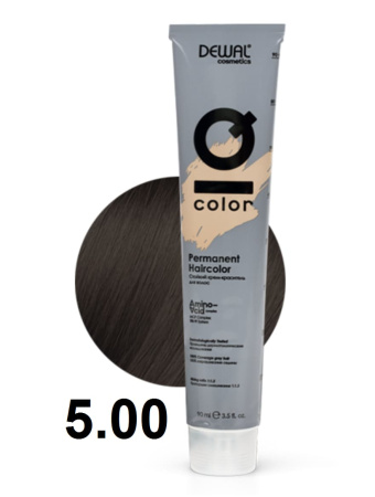 Dewal Cosmetics Крем-краска для волос IQ Color 5/00 интенсивный светлый брюнет, 90мл