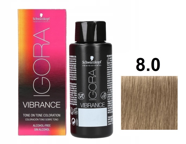 Schwarzkopf Igora Vibrance Краситель для волос 8/0 светлый русый натуральный 60мл