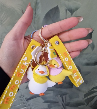 Брелок Утка в желтом платке (Momo duck)