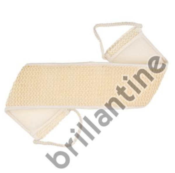 Мочалка для тела из Сизаля с ручками Brillantine 10*63см, белая
