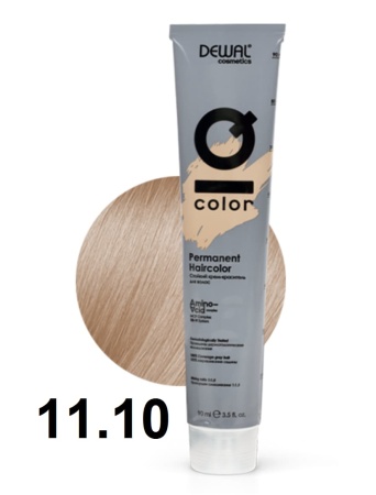 Dewal Cosmetics Крем-краска для волос IQ Color 11/10 ультра-светлый пепельный блонд 90мл
