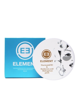 ELEMENT Патчи для глаз Ниацинамид и гиалуроновая кислота Blue 60шт