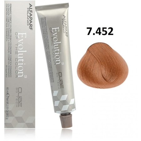 Alfaparf Milano Evolution of the Color Крем-краска для волос 7/452 средний медно-фиолетовый блонд 60мл