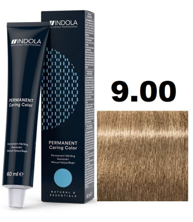 Indola Permanent Caring Color Крем-краска для волос 9/00 блондин интенсивно натуральный 60мл