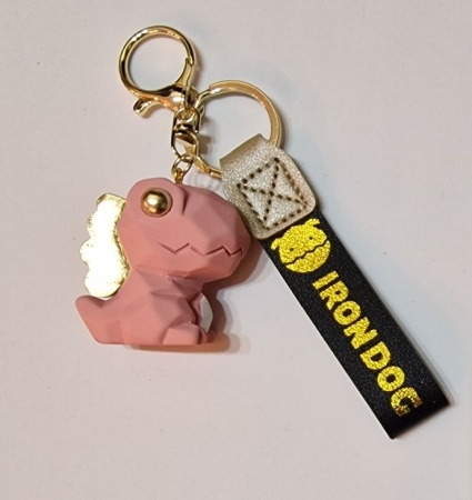 Брелок Динозавр розовый (Irondog)