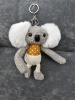 Брелок мягкая игрушка Коала серый/желтая кофта
