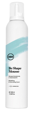 360 Hair Professional Мусс для волос моделирующий для придания объема Be Shape Mousse 300мл