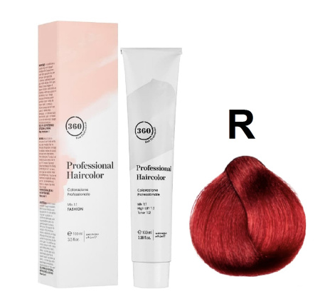 360 Professional Haircolor Крем-краска для волос R красный, 100мл