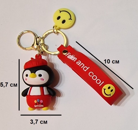 Y&M Брелок Пингвин красный (Fashion and cool)