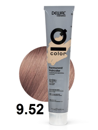 Dewal Cosmetics Крем-краска для волос IQ Color 9/52 очень светлый розово-перламутровый блондин, 90мл