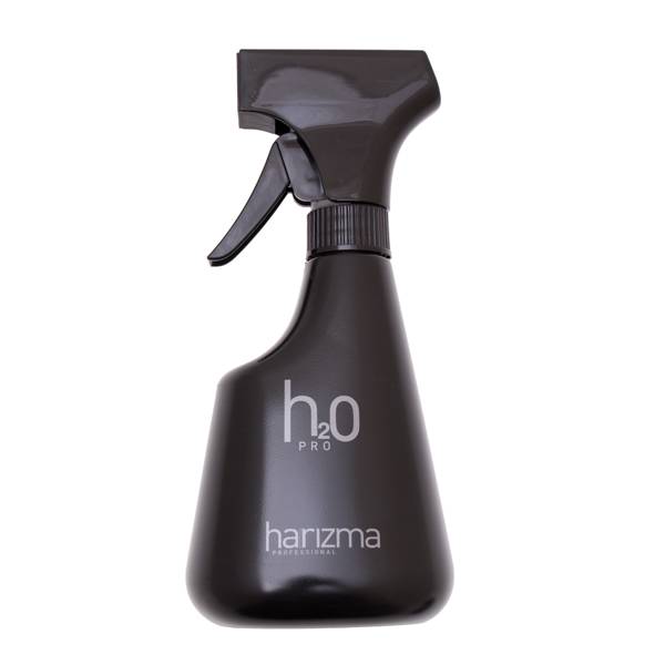 Harizma Распылитель для волос парикмахерский пластиковый (пульверизатор для воды) черный 450 мл
