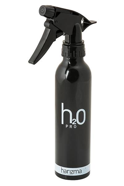 Harizma Распылитель для волос парикмахерский металлический (пульверизатор для воды) черный 250 мл