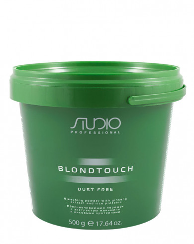 Kapous Professional Studio Порошок обесцвечивающий для волос с экстрактом женьшеня и рисовыми протеинами Dust Free 500гр