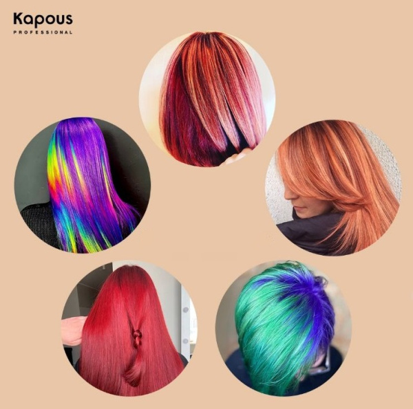 Kapous Professional Краситель прямого действия для волос Rainbow прозрачный 150мл
