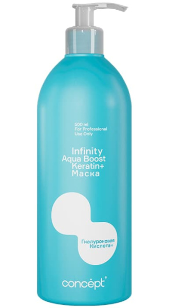 Concept Infinity Маска увлажняющая Aqua Boost Hair Mask Keratin+ 500мл