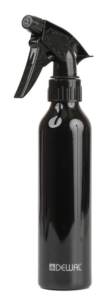 DEWAL Распылитель для волос парикмахерский пластиковый (пульверизатор для воды) черный 250мл