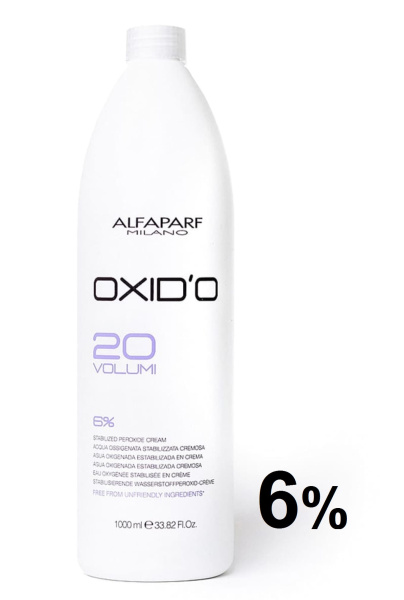 Alfaparf Milano Окислитель (эмульсия, оксигент, оксид) для красителя OXID'O 20vol (6%) 1000мл