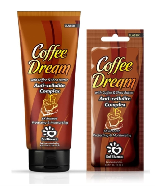 Solbianca Крем для загара в солярии Coffee Dream с маслом кофе, маслом ши (6 бронзаторов) 15 мл