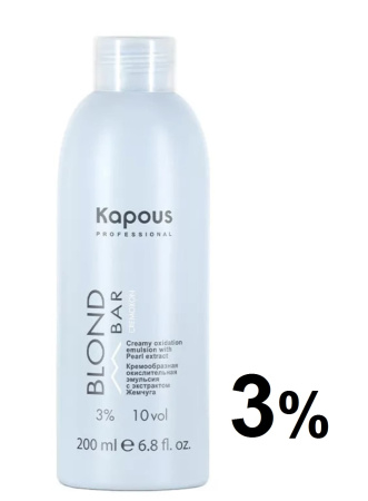 Kapous Professional Окислитель (эмульсия, оксигент, оксид) Blond Bar 3% 200мл