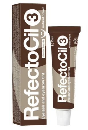 RefectoCil Крем-краска для бровей и ресниц №3 Natural Brown (натурально-коричневый) 15мл