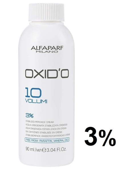Alfaparf Milano Окислитель (эмульсия, оксигент, оксид) для красителя OXID'O 10vol (3%) 90мл