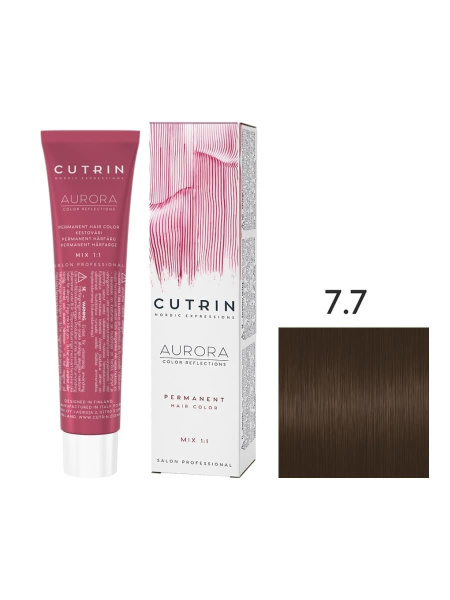 Cutrin Aurora крем-краска для волос 7/7 Кофе 60мл