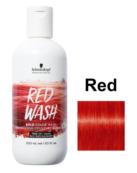 Schwarzkopf Color Wash для волос бессульфатный Red (Красный) 300мл