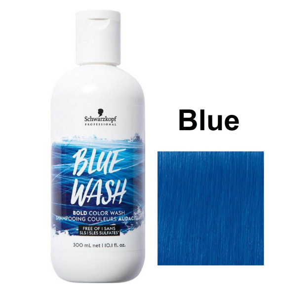 Schwarzkopf Color Wash для волос бессульфатный Blue (Синий) 300мл