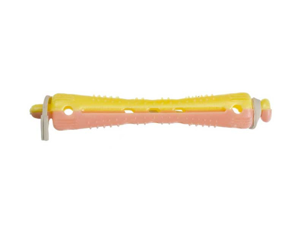 Sibel Коклюшки для химзавивки желто розовые 7х60 мм 12 шт