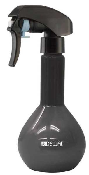 DEWAL Распылитель для волос парикмахерский пластиковый (пульверизатор для воды) с японской помпой, серый 280мл
