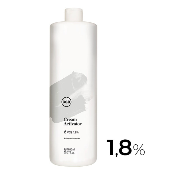 360 Hair Professional Окислитель (эмульсия, оксигент, оксид) для красителя Cream Activator 6vol (1,8%) 1000мл
