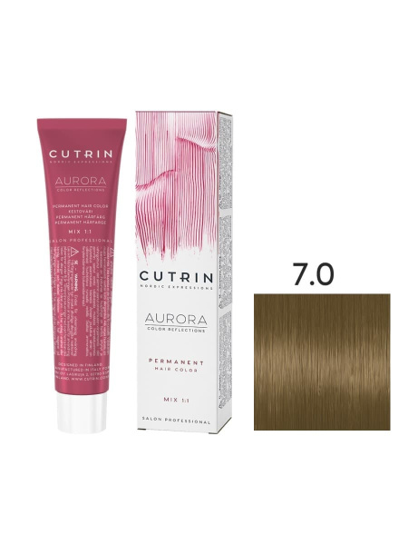 Cutrin Aurora крем-краска для волос 7/0 Блондин 60мл