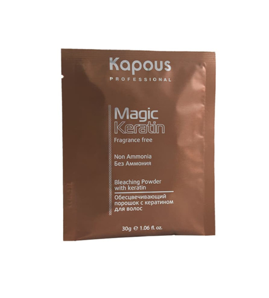 Kapous Professional Порошок обесцвечивающий с кератином для волос Non Ammonia Magic Keratin 30гр