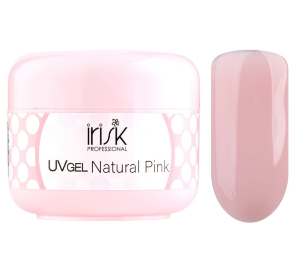 IRISK Гель для наращивания ногтей однофазный камуфлирующий ABC Natural Pink (розовый) 15мл